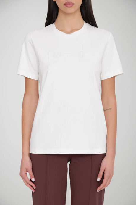 Elisabetta Franchi T-shirt Donna stampa centrale in rilievo