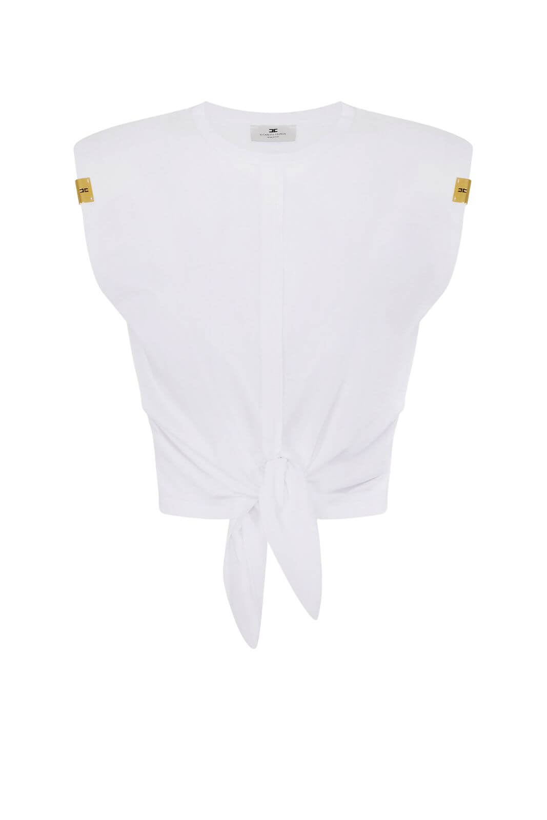 Elisabetta Franchi T-shirt Donna smanicata con nodo