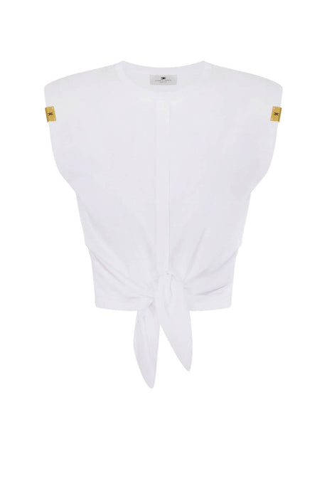Elisabetta Franchi T-shirt Donna smanicata con nodo