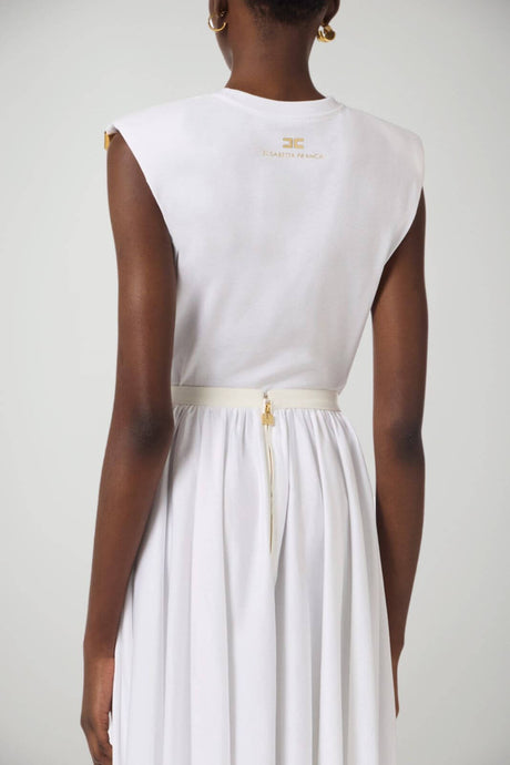 Elisabetta Franchi T-shirt Donna smanicata con nodo