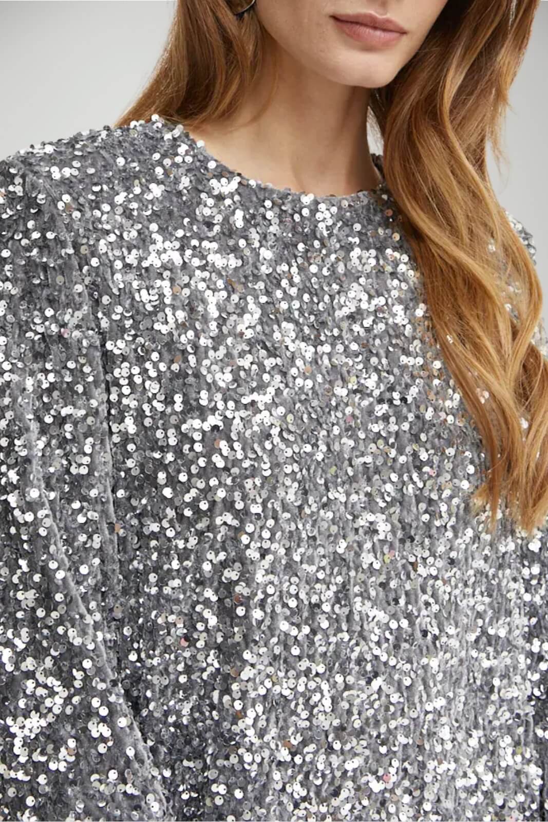 Abito da donna Elisabetta Franchi con paillettes dettaglio