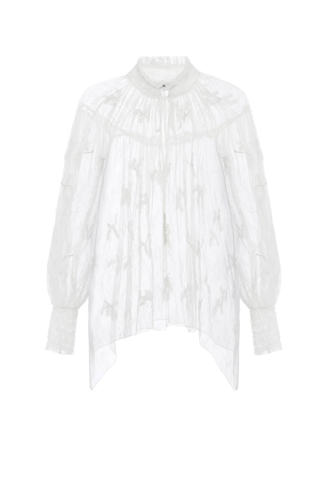 Elisabetta Franchi Blusa Donna in pizzo con rouches