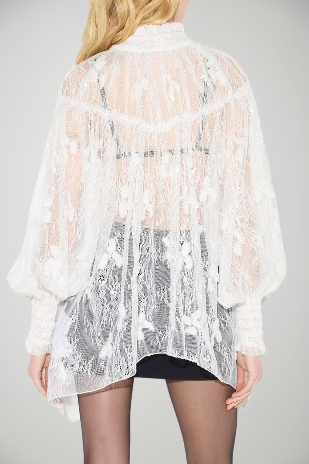 Elisabetta Franchi Blusa Donna in pizzo con rouches