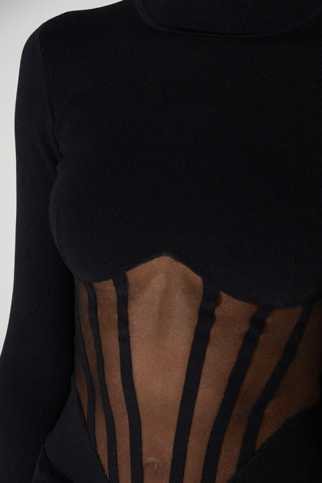 Elisabetta Franchi Body Donna bustier in maglia