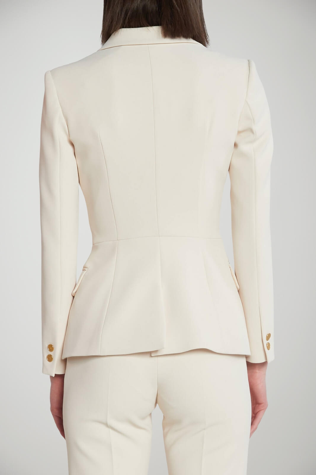 Giacca da donna Elisabetta Franchi doppiopetto in crepe retro