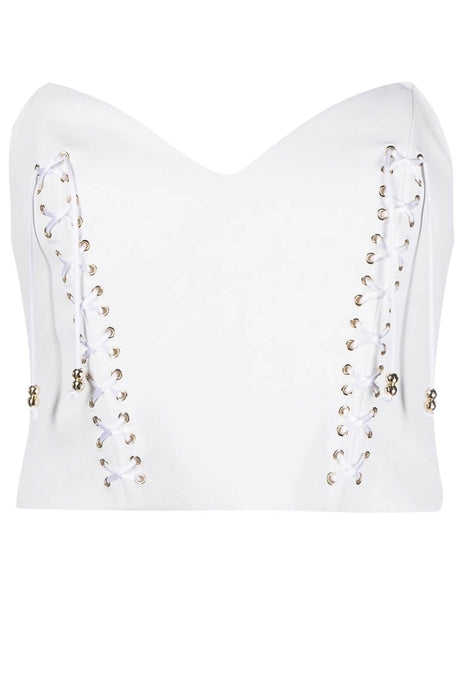 Top Donna Elisabetta Franchi con laccetti fronte