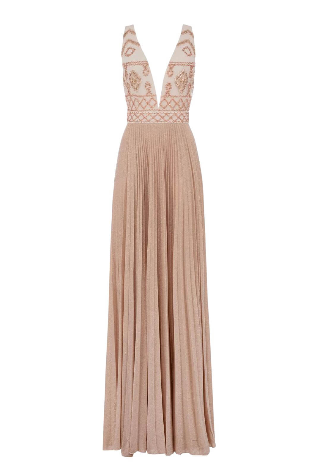 Abito da donna Elisabetta Franchi con ricamo e lurex fronte