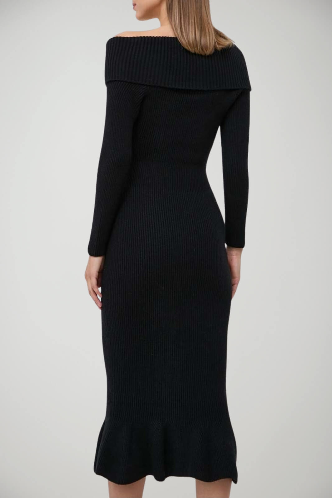 Abito da donna Elisabetta Franchi in maglia con volant retro