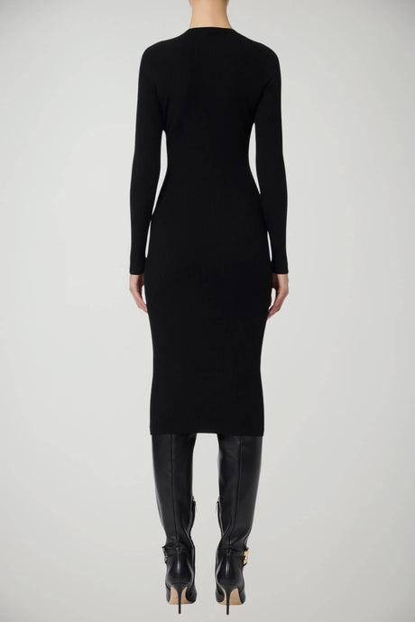 Abito da donna Elisabetta Franchi tubino in maglia a costine retro