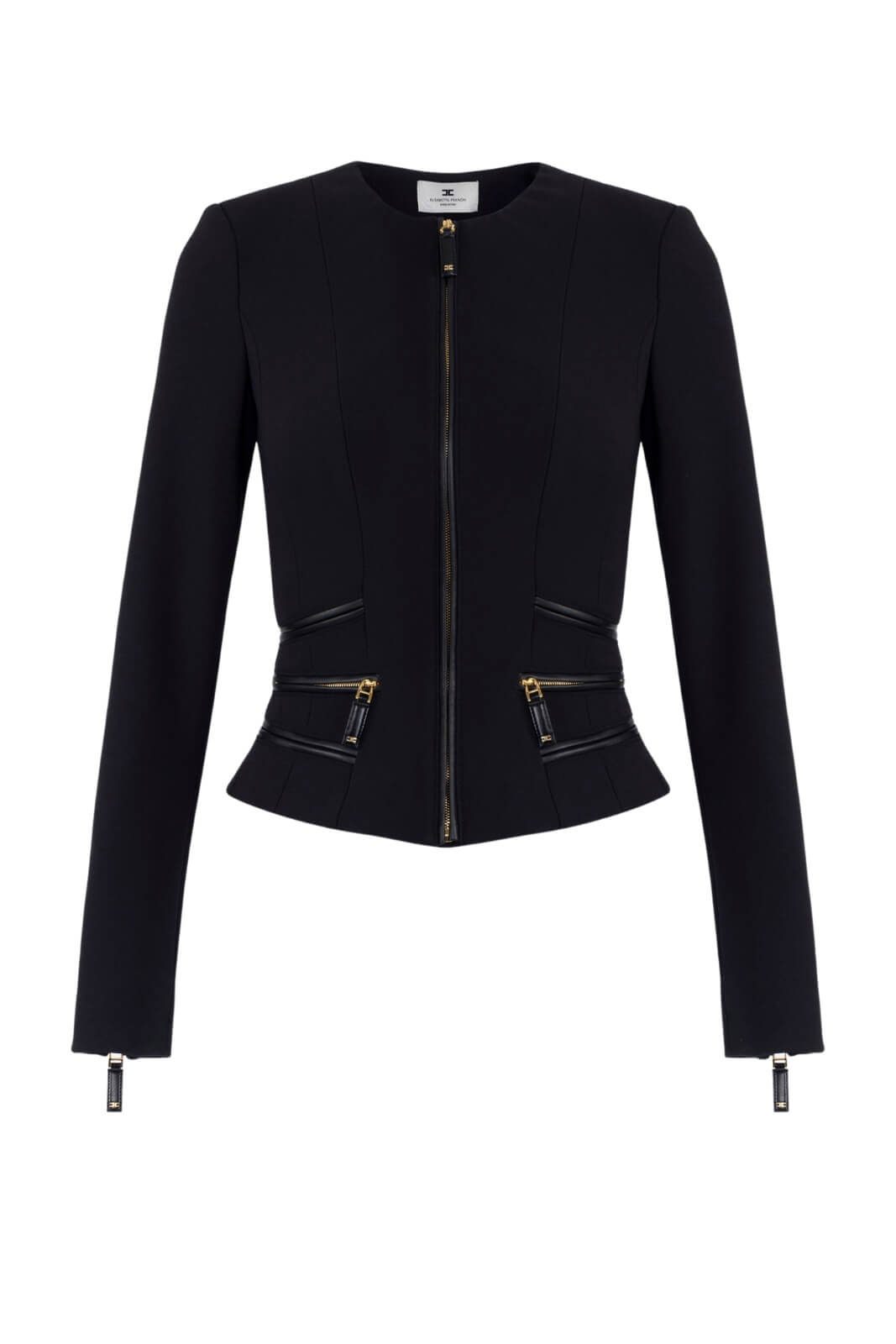 Giacca da donna Elisabetta Franchi in crepe con zip fronte