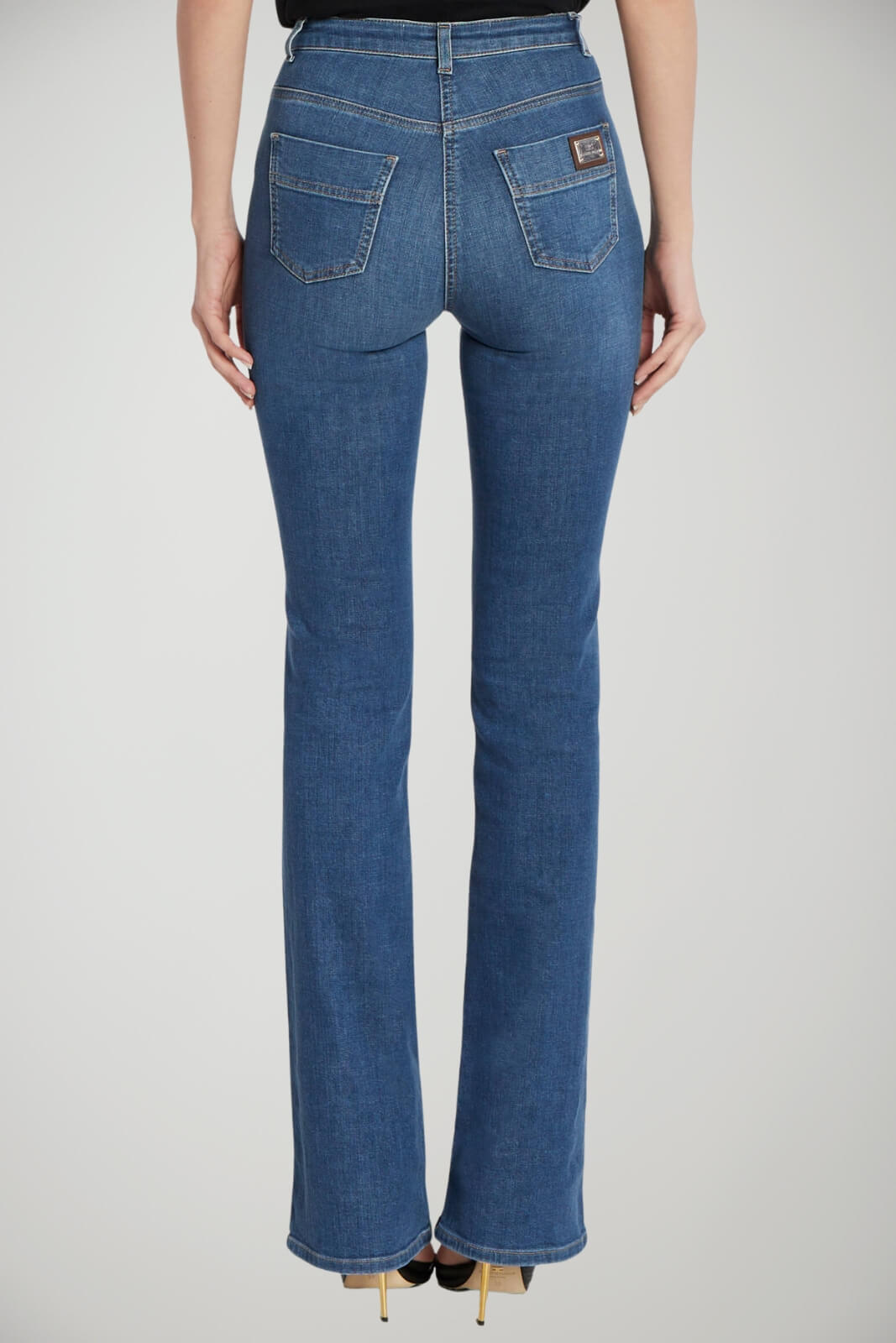 Jeans donna Elisabetta Franchi flare a zampetta retro