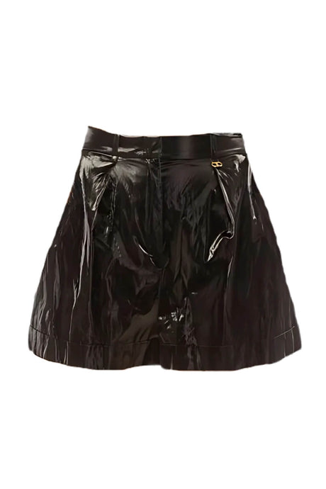 Short da donna Elisabetta Franchi con logo metallico fronte