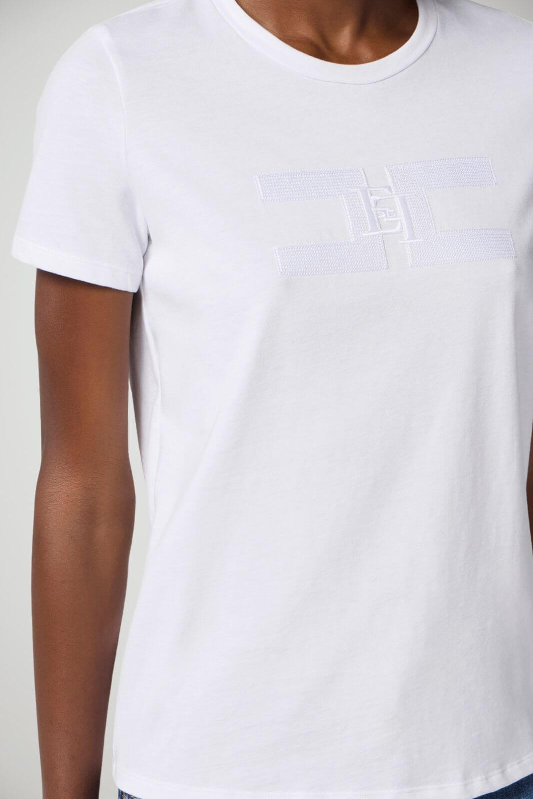 Elisabetta Franchi T-Shirt Donna con logo ricamato