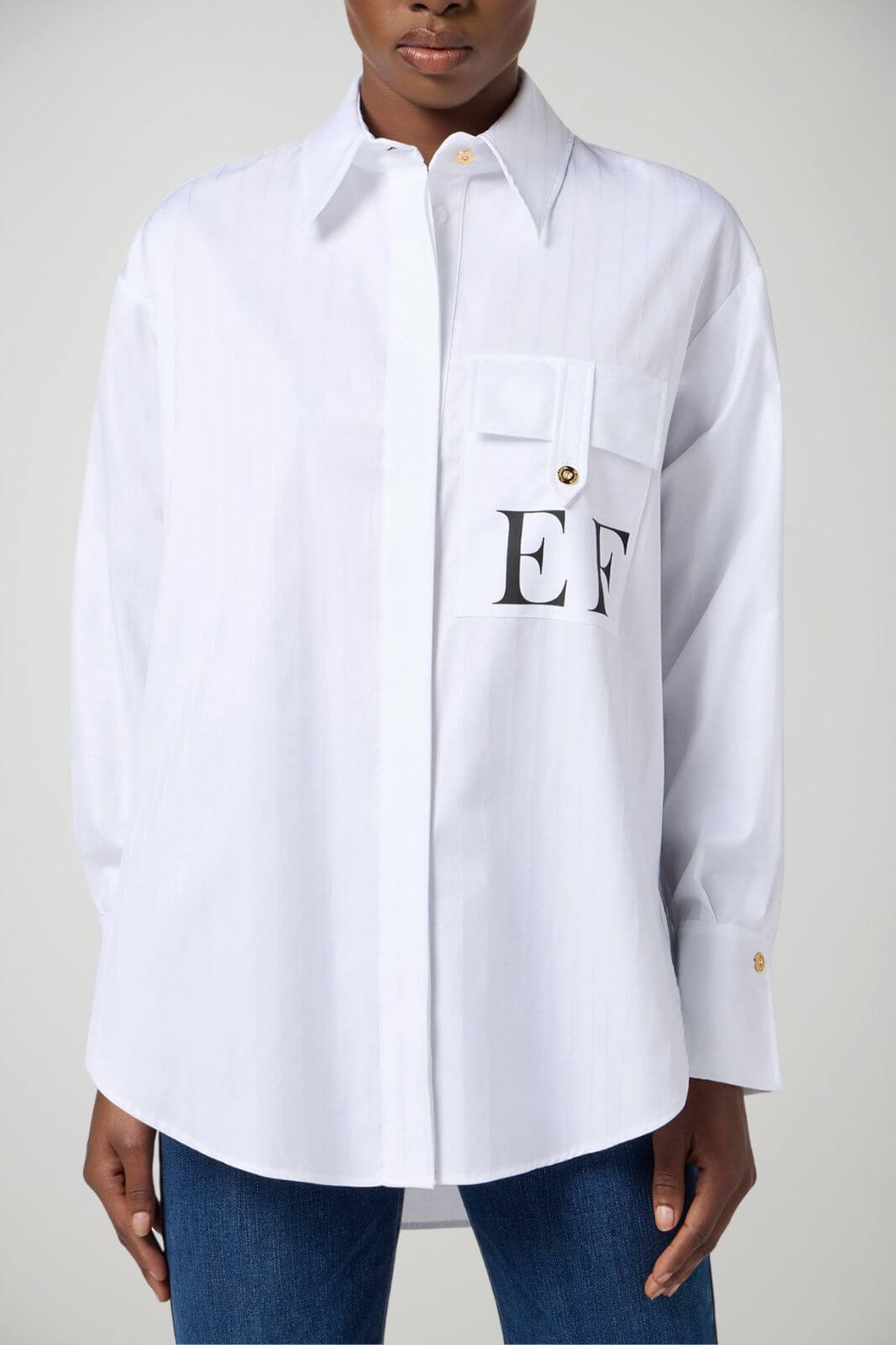 Elisabetta Franchi Women's Striped Poplin Shirt