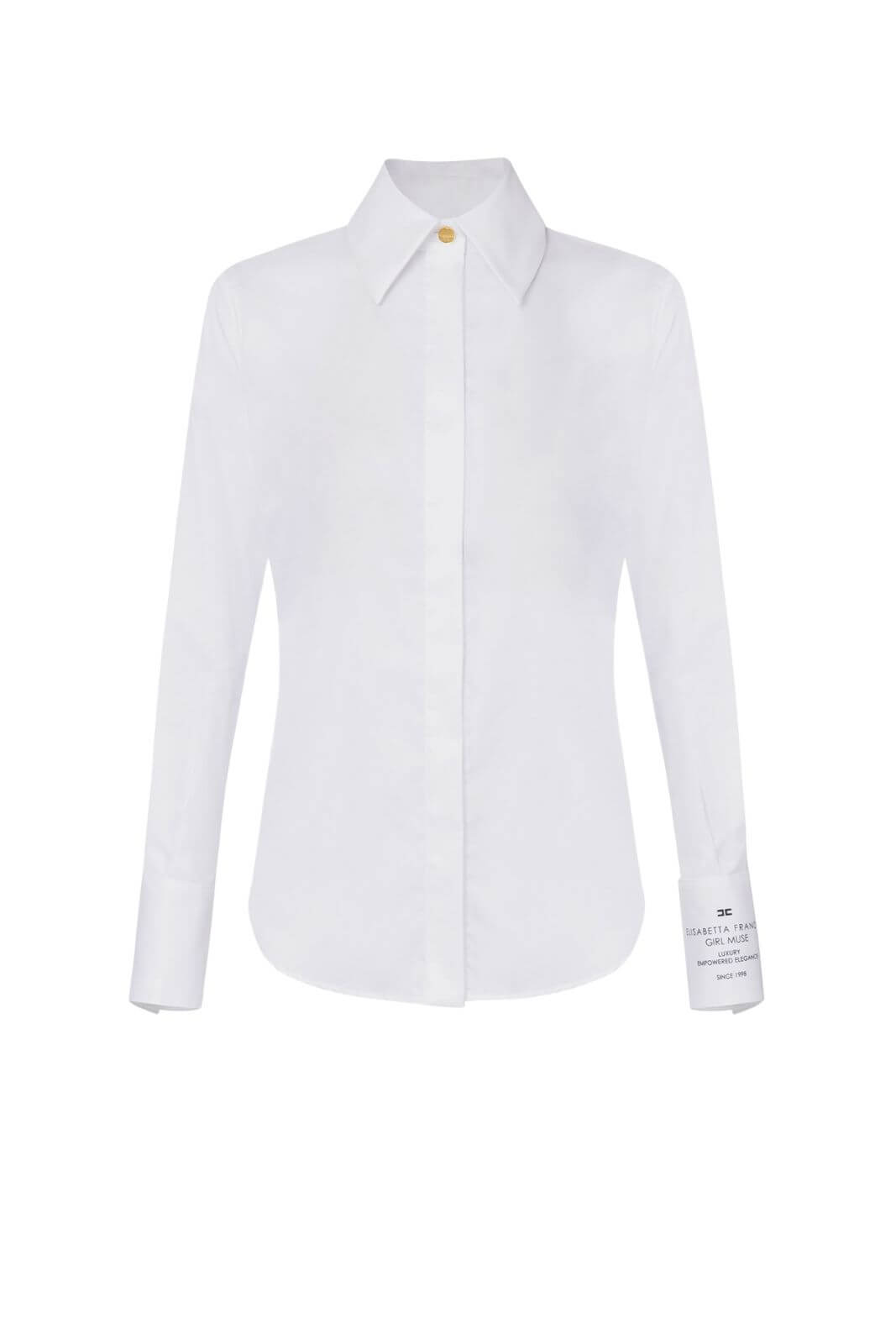 Elisabetta Franchi Women's Poplin Shirt with Print on the Cuff