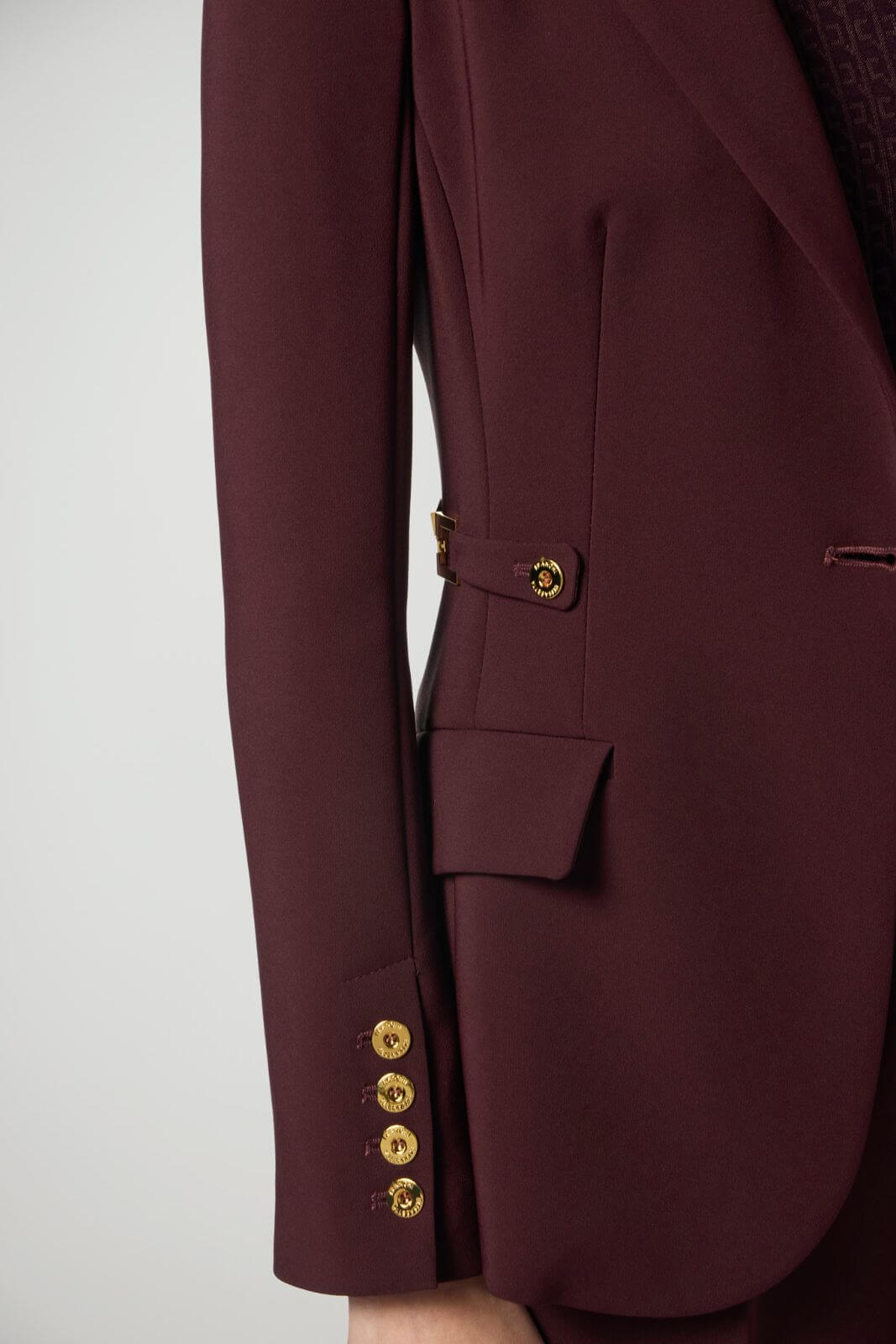 Elisabetta Franchi Women's Crepe Jacket with Jewel