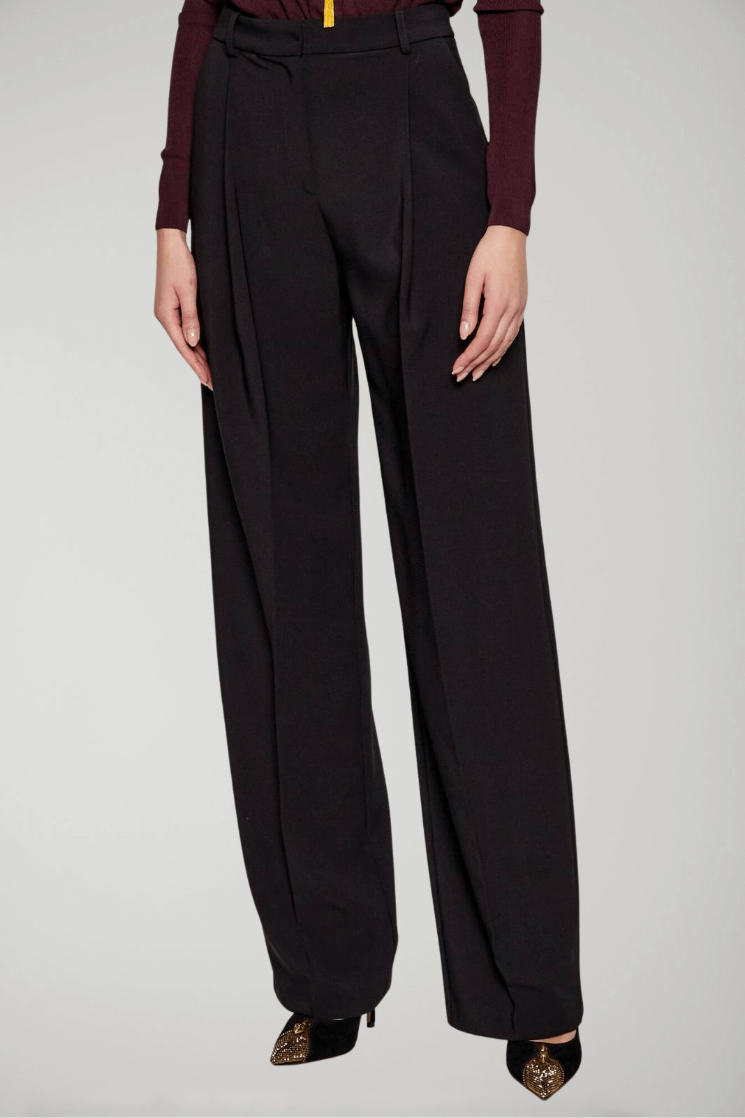 Elisabetta Franchi Pantaloni Donna con pences e patte posteriori