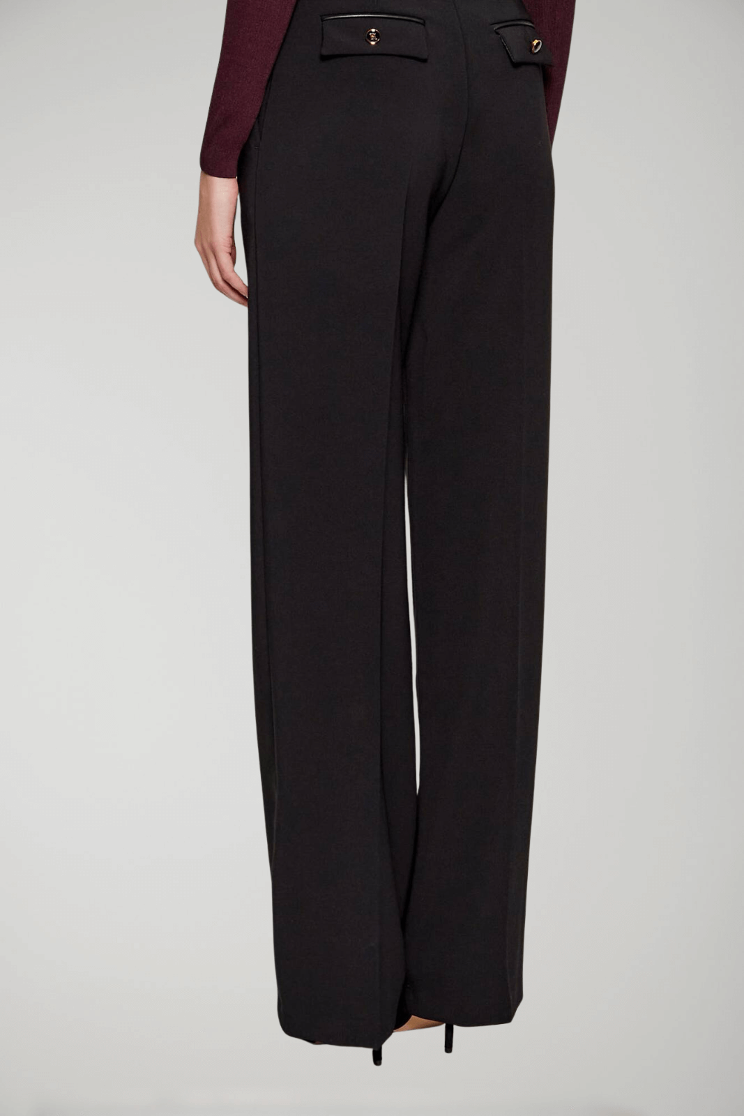 Elisabetta Franchi Pantaloni Donna con pences e patte posteriori