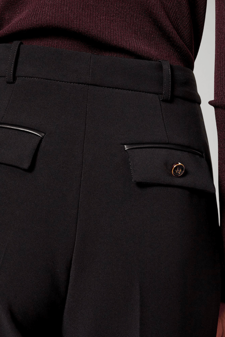 Elisabetta Franchi Pantaloni Donna con pences e patte posteriori