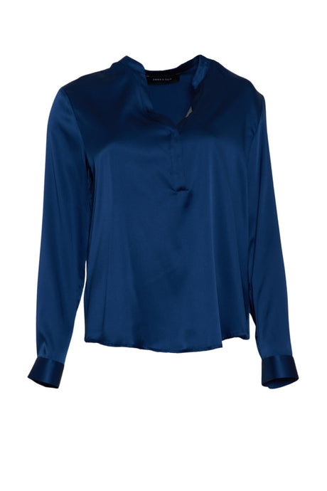 Camicia donna in seta monocolore fronte