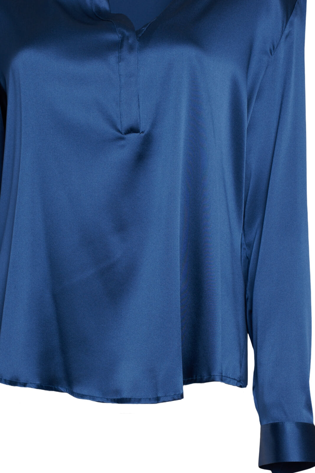 Camicia donna in seta monocolore dettaglio