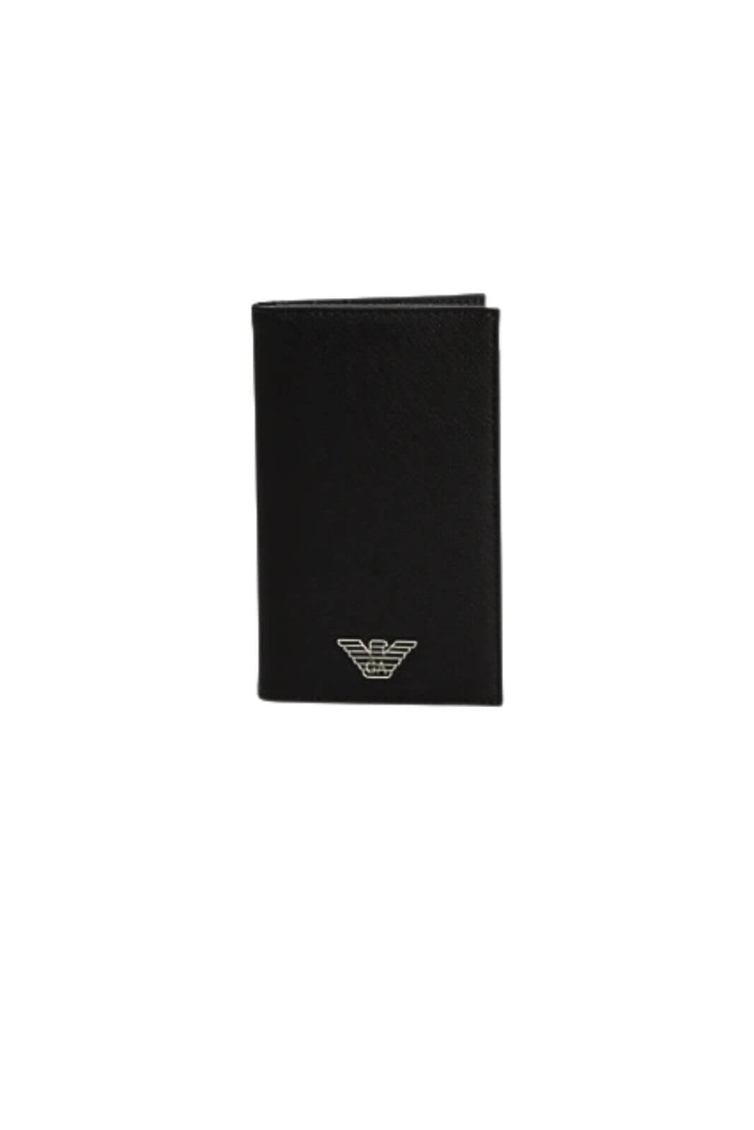 Emporio Armani Portacarte Uomo con logo in metallo