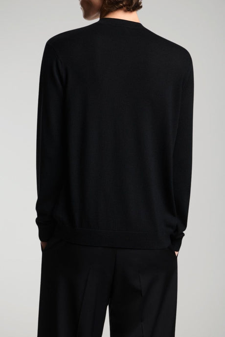 Emporio Armani felpa uomo logo flock all over
