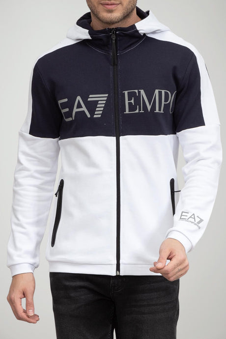 Emporio Armani Felpa Uomo colorblock con cappuccio