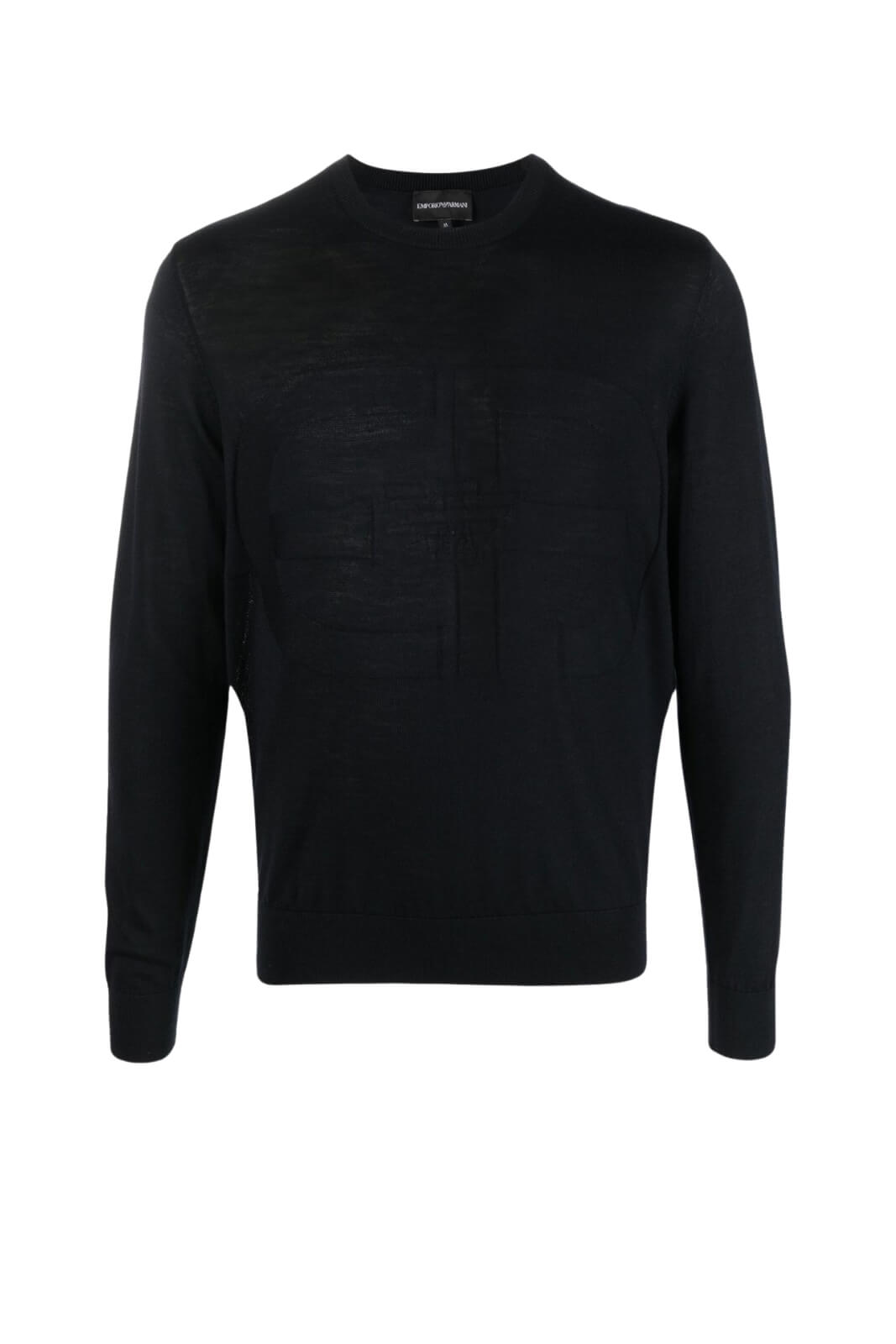 Emporio Armani Maglia Uomo con logo ad intarsio
