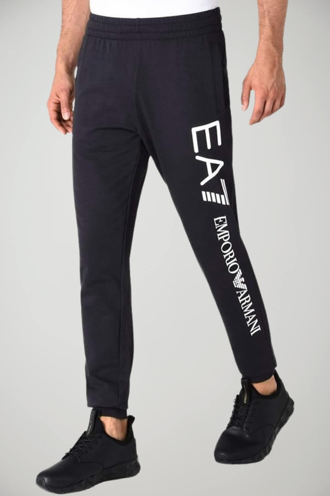 Emporio Armani Pantaloni Uomo jogger con stampa
