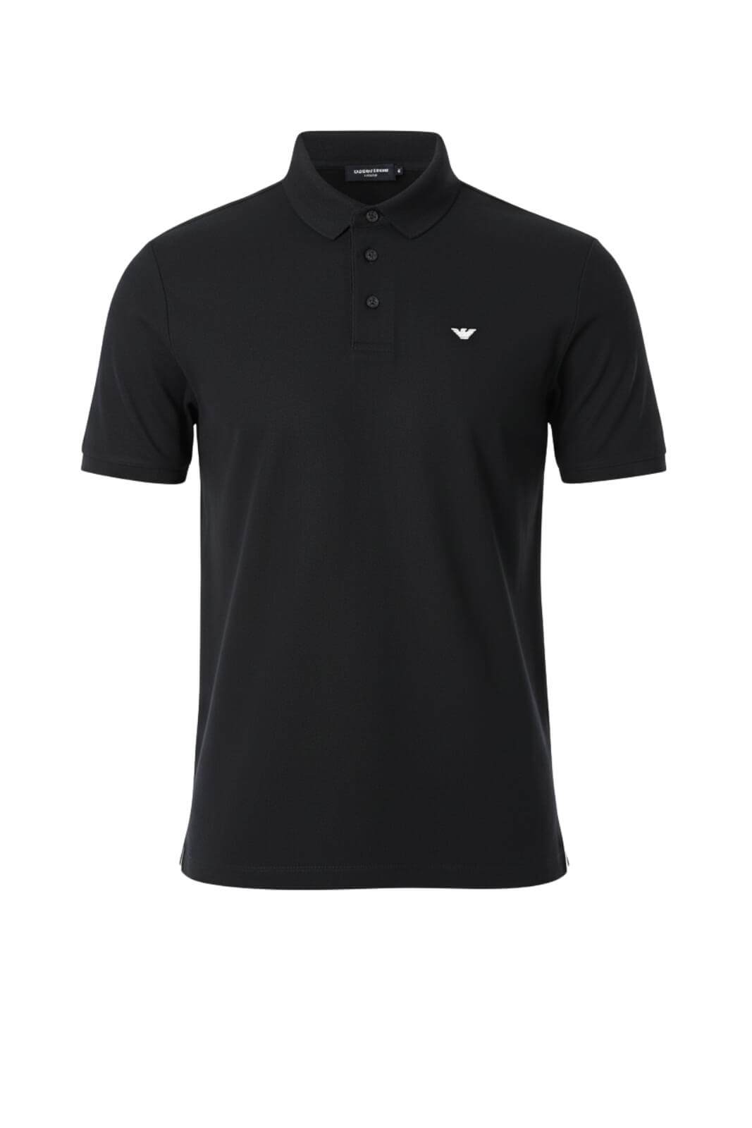Emporio Armani Polo Uomo con bande laterali in jacquard