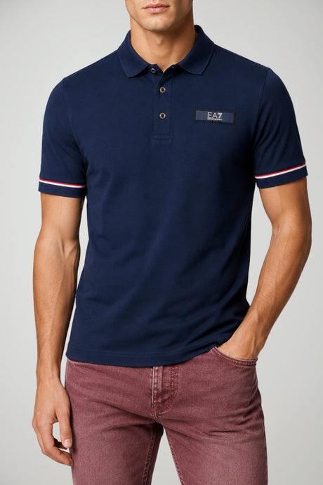 Emporio Armani Polo Uomo maniche corte con patch