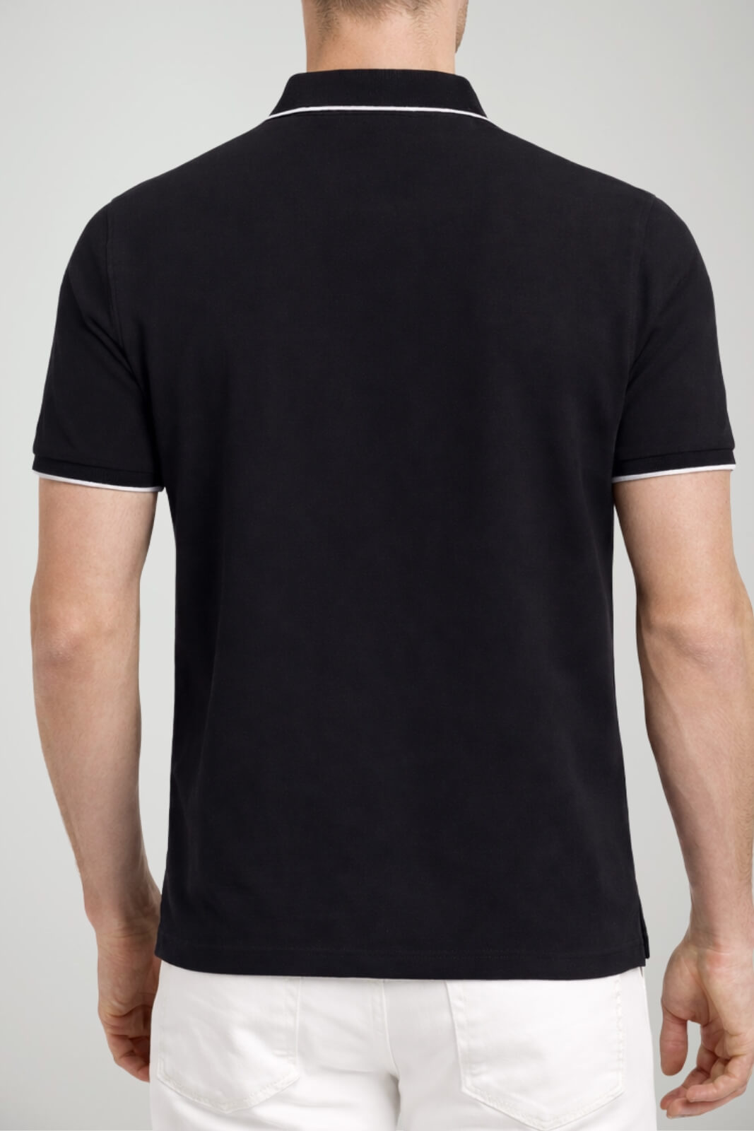 Emporio Armani Polo Uomo con orli in micro lavorazione