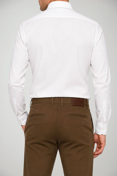 Emporio Armani Camicia Uomo micro pattern / Bianco