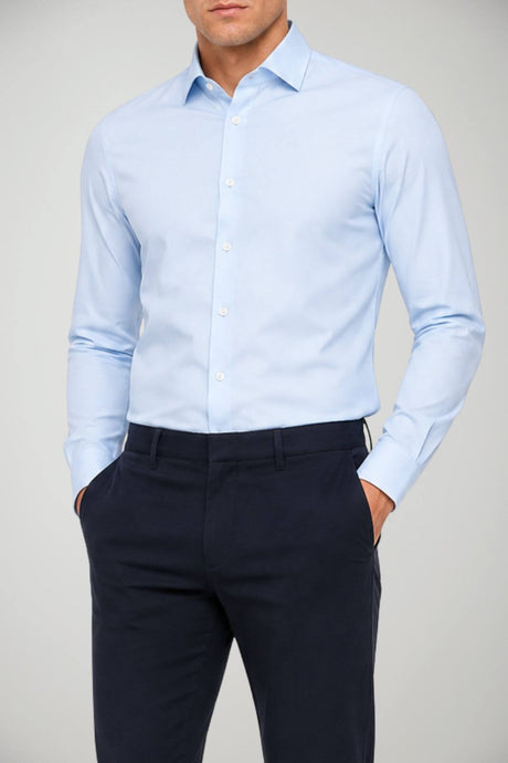 Emporio Armani Camicia Uomo micro pattern / Celeste