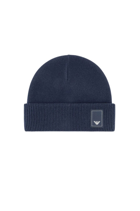 Emporio Armani cappello uomo con patch Blu Navy