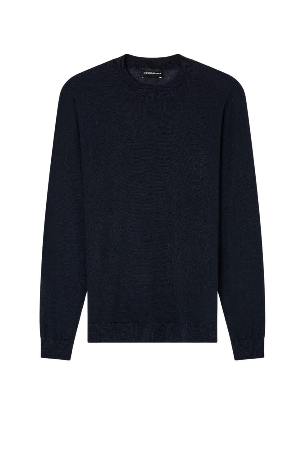 Emporio Armani maglia uomo in lana rasata