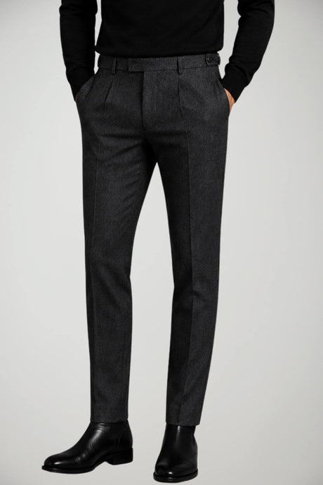 Emporio Armani Pantaloni Uomo in lana / Dark Grey