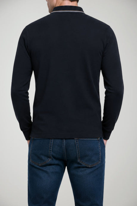 Emporio Armani Polo Uomo in piquet maniche lunghe