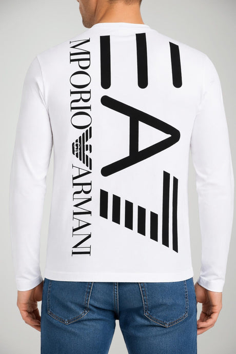 T-shirt a manica lunga da uomo Emporio Armani con stampa logo