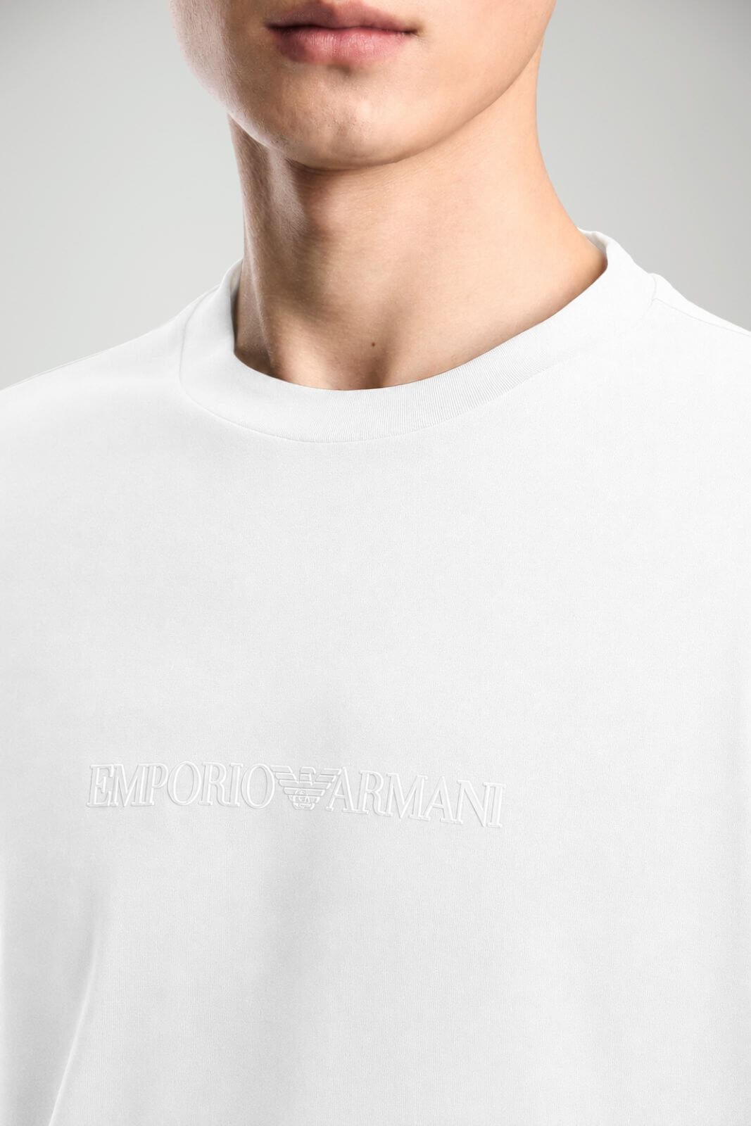 Emporio Armani T-shirt Uomo in cotone / Bianco