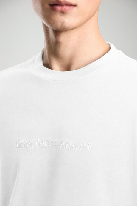 Emporio Armani T-shirt Uomo in cotone / Bianco