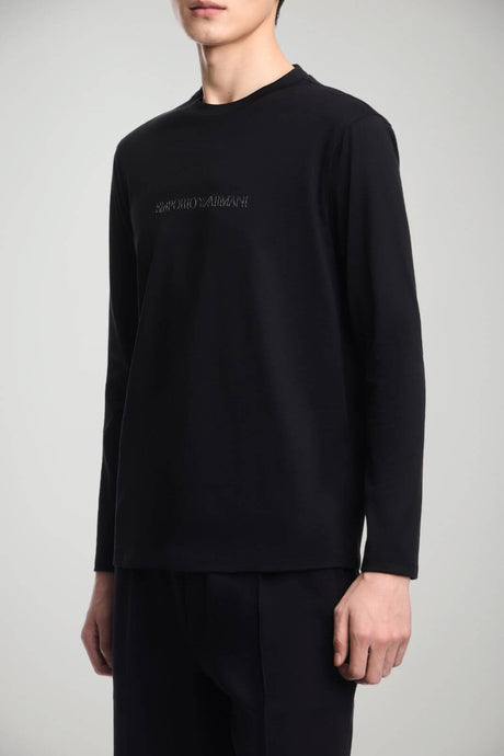 Emporio Armani T-shirt Uomo in cotone / Nero