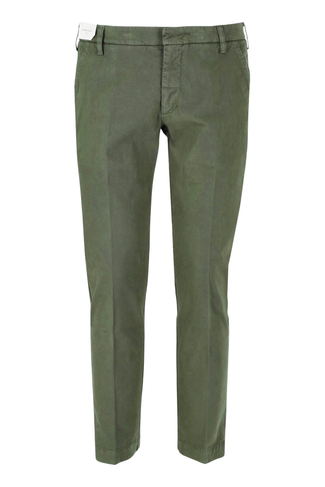 Pantaloni chino da uomo Entre Amis fronte verde militare