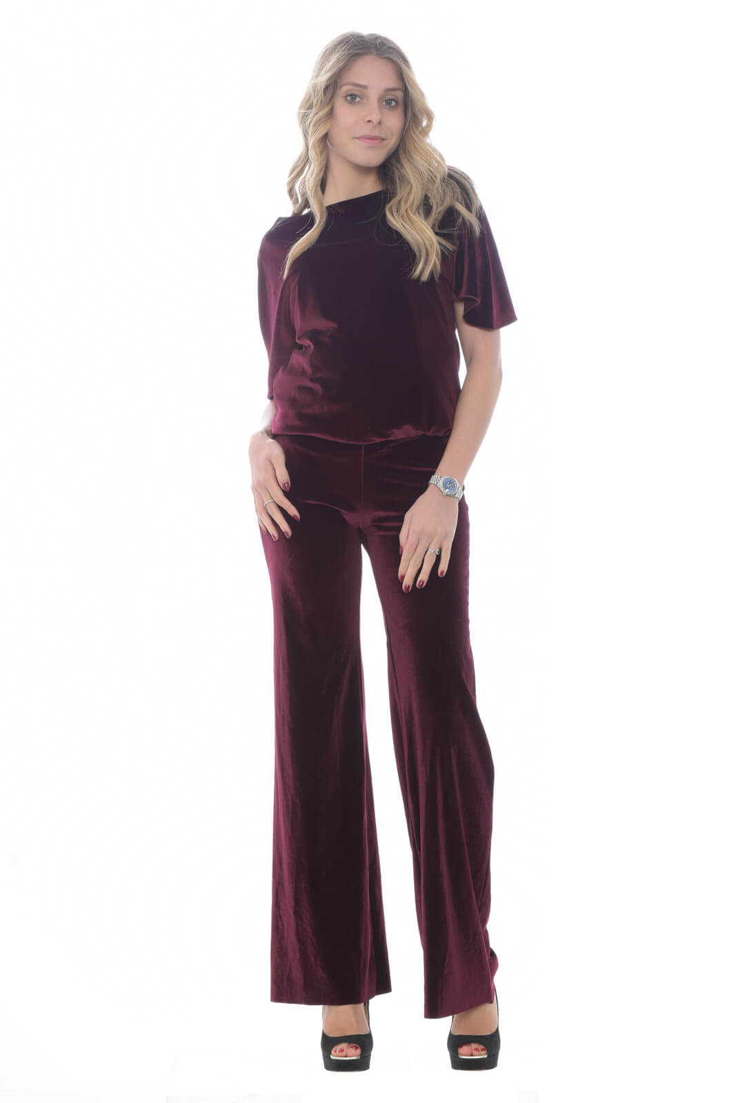 Francesca Ferrante Women's Jumpsuit with Soft Neckline