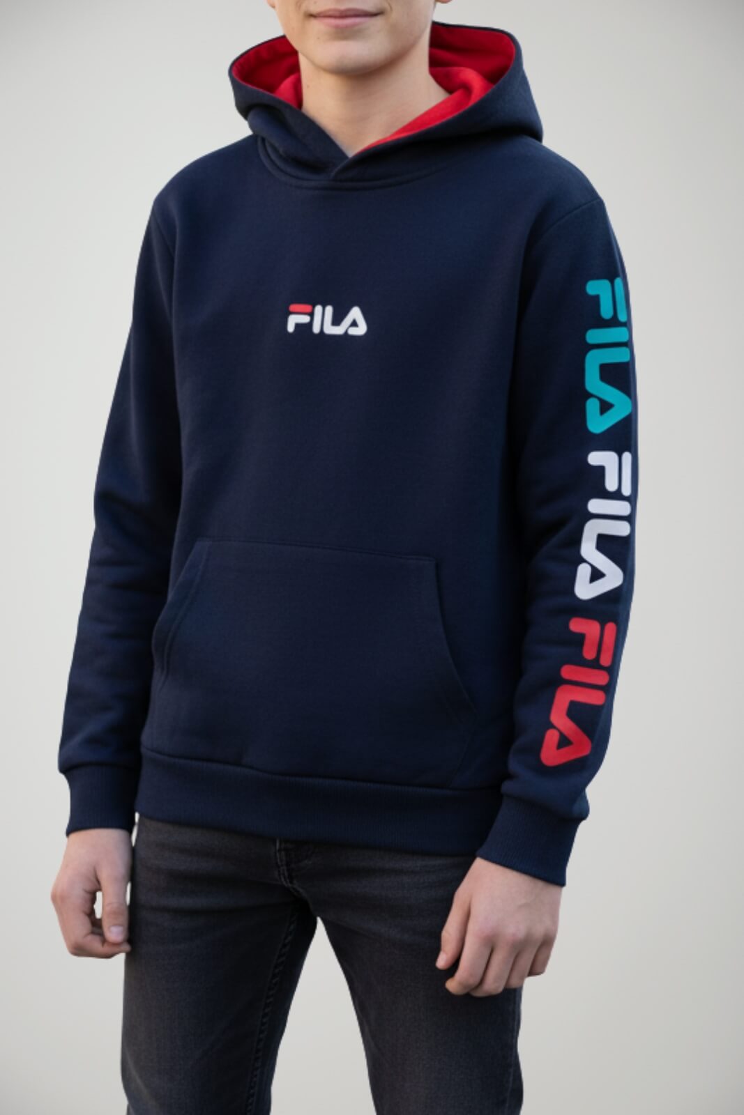 Felpa da bambino Fila con cappuccio