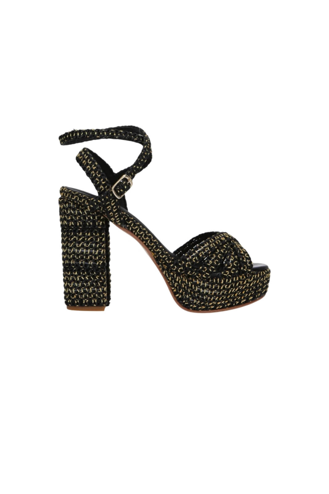 Fiorina Sandalo Donna con Zeppa in Rafia
