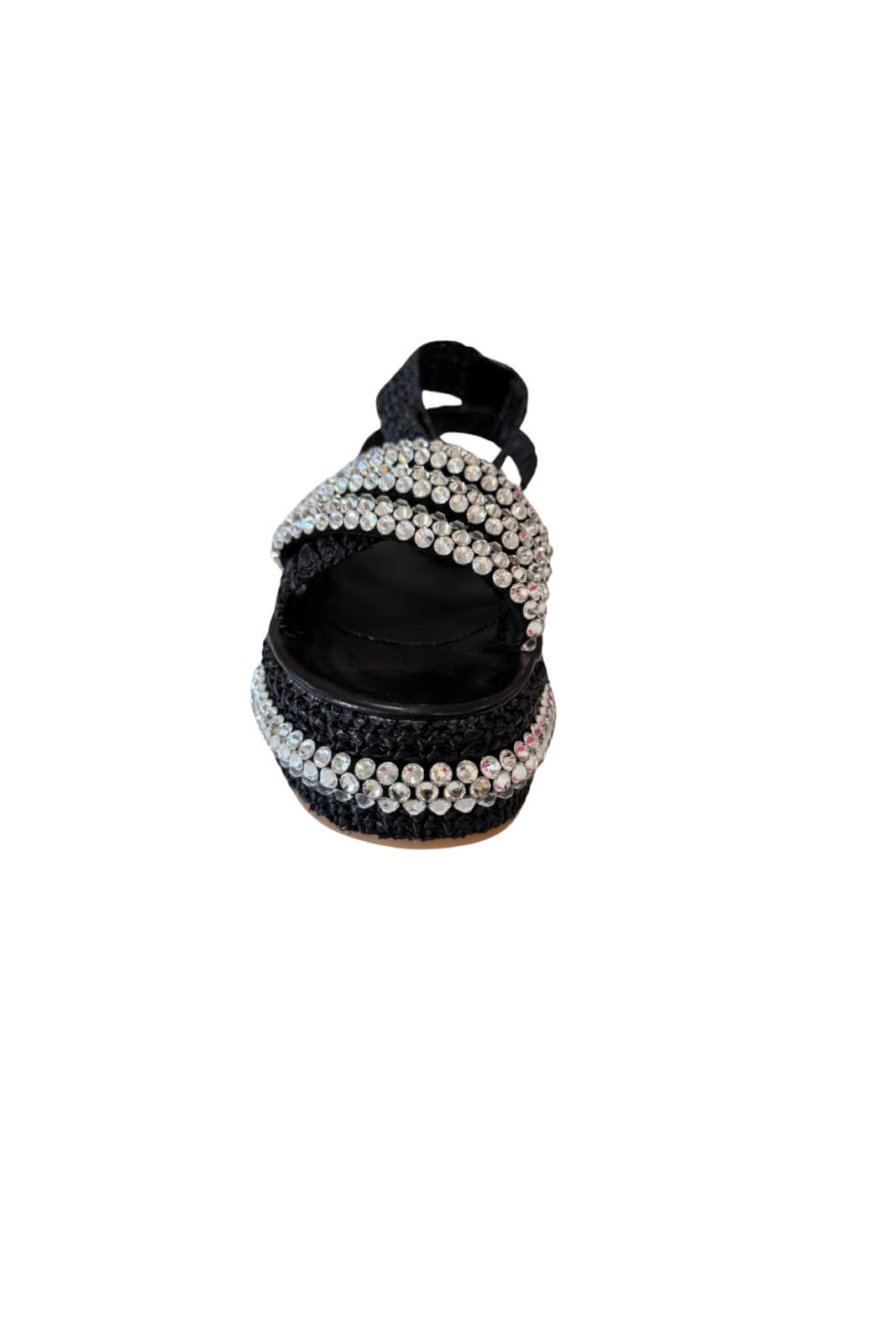 Sandali da donna Fiorina in rafia con strass