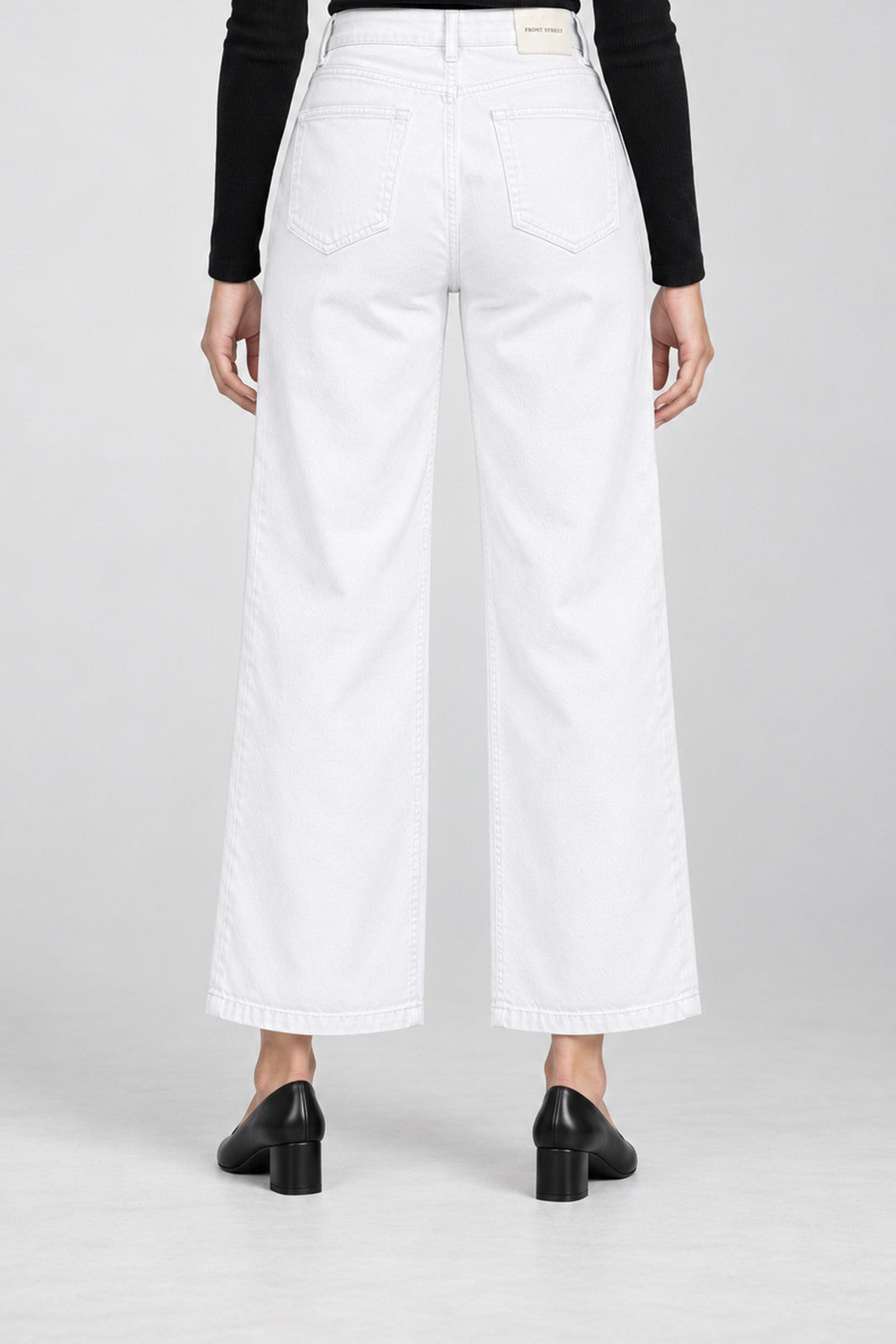 Front Street Pantaloni Donna Cinque Tasche Wide Leg