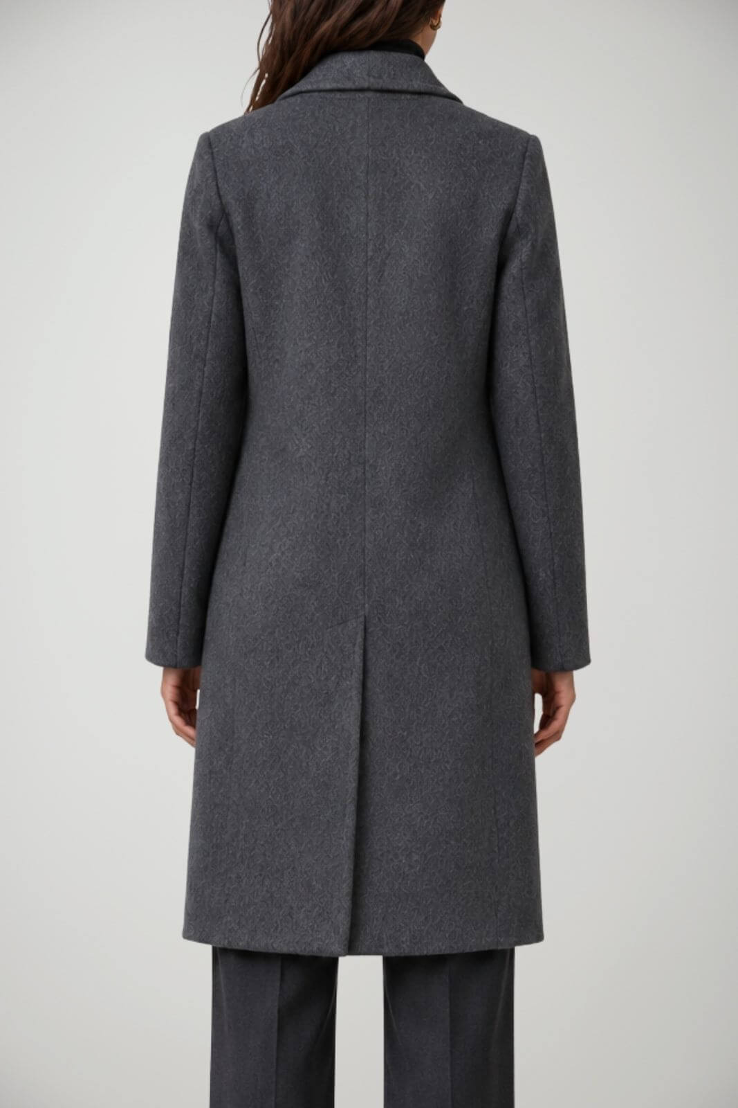 Front Street Cappotto Donna lungo con perline e strass